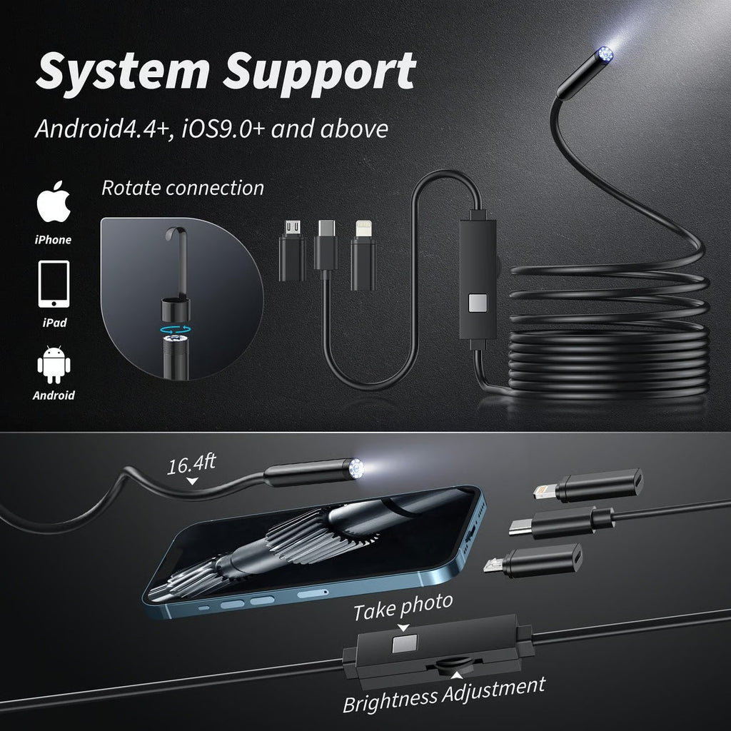 🔥Last Day 70% OFF🔥——🔎 Plug-and-Play Endoscope Camera