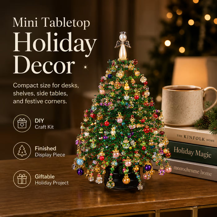 🔥Last day——Limted Time 70% OFF!DIY Beaded Christmas TreeKit Create Your OwnSparkling Holiday Decoration