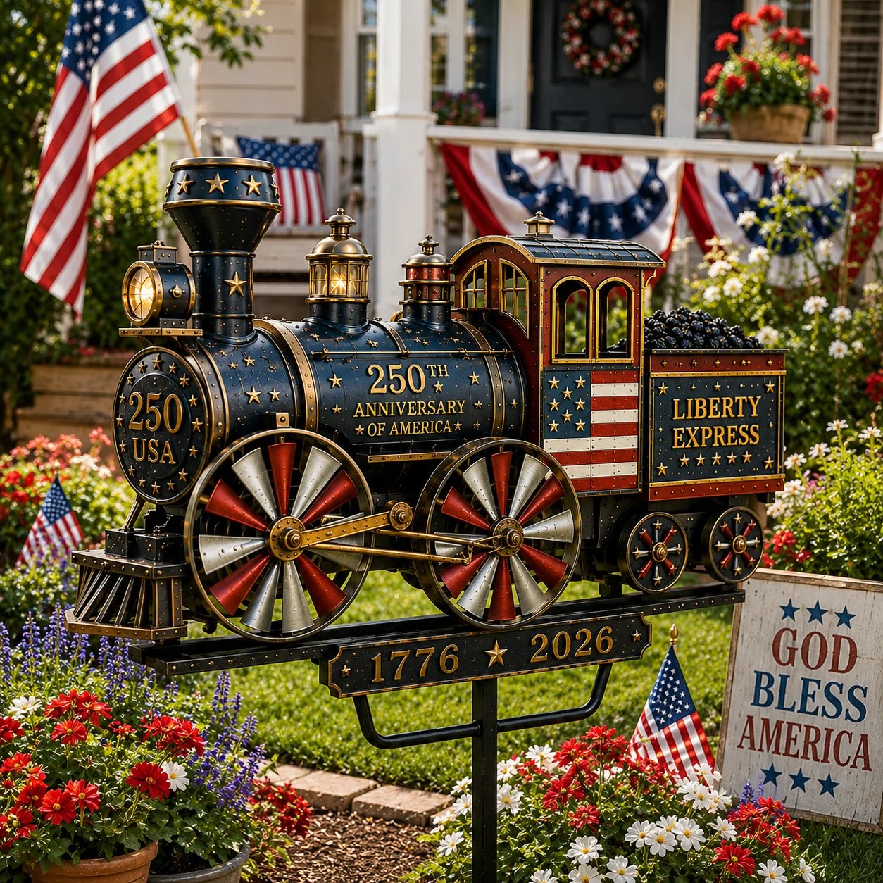 🔥 TODAY ONLY – 50% OFF LIMITED! 🇺🇸 250th Anniversary Liberty Express Train Wind Spinner
