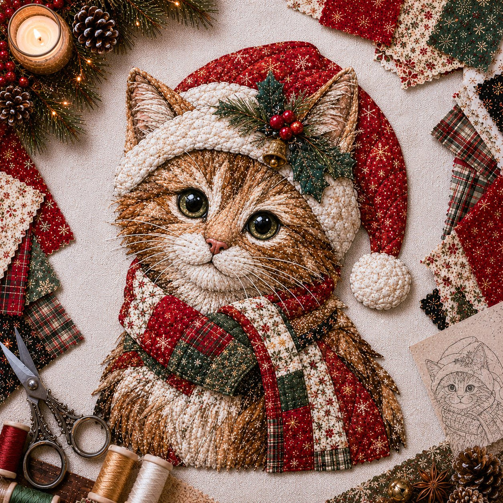 🎁LAST DAY — LIMITED TIME 70% OFF！🎅Kit decorazioni fai da te in tessuto patchwork natalizio