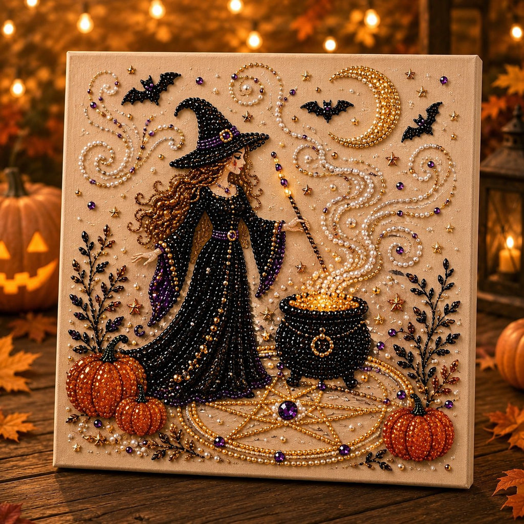 🔥Halloween Early Bird Special: Enjoy 70% OFF——👻✨ Halloween Pearl Art DIY Kit – Turn Tiny Pearls into Spooky-Cute Magic
