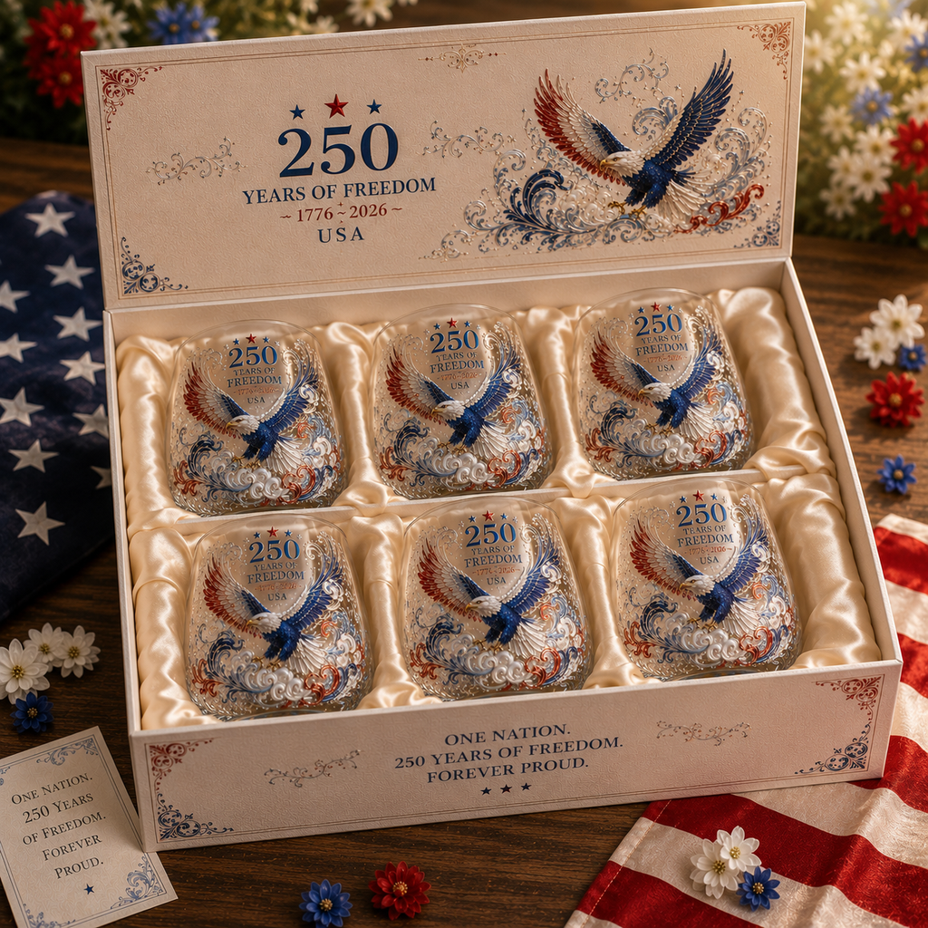 Limited Edition 2026 USA 250 Years of Freedom Eagle Glass
