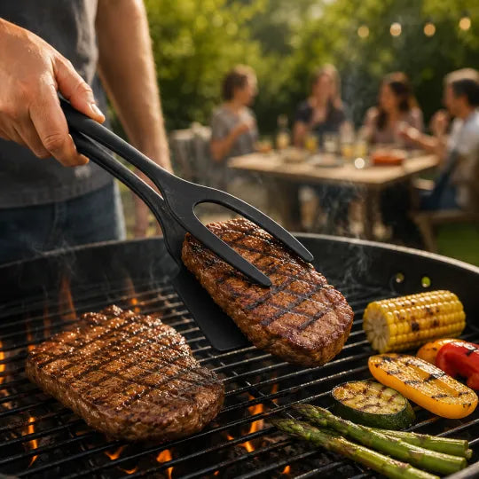 🔥LIMITED-TIME OFFER 50% Off🎁 2-in-1 Grip & Flip Kitchen Tongs