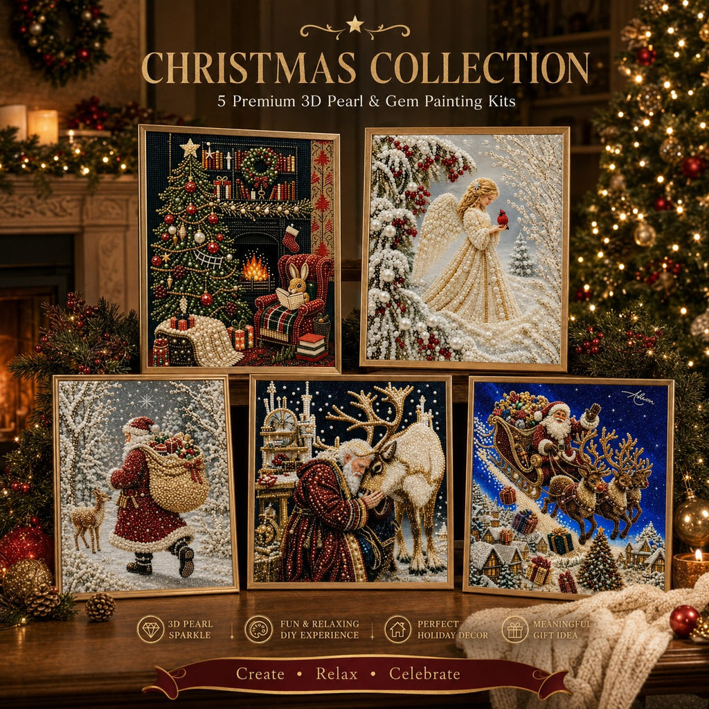 🔥Last day——Limted Time 70% OFF!🎁🎅Christmas Pearl & Gem Painting Collection✨Buy 2 Get Free Shipping