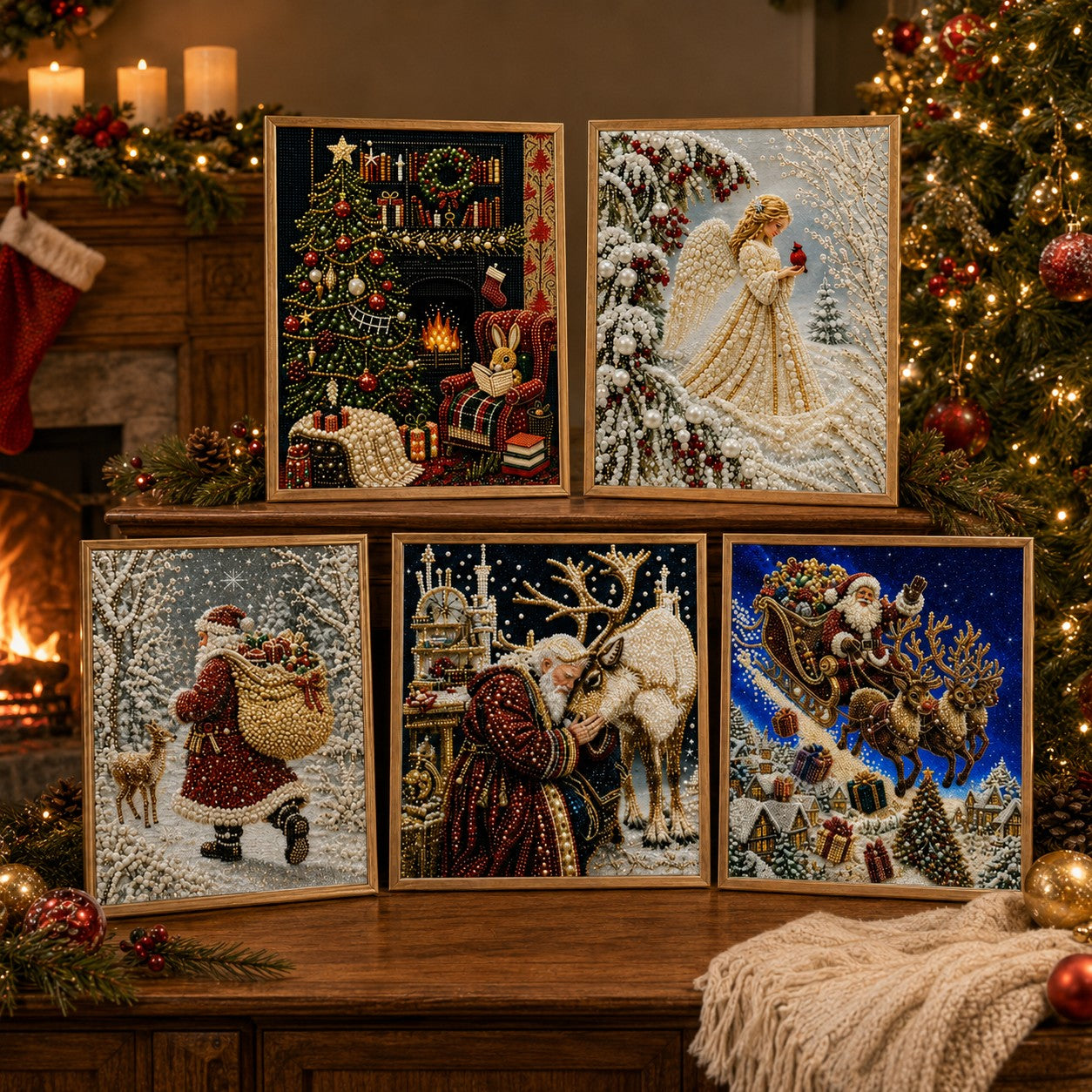 🔥Last day——Limted Time 70% OFF!🎁🎅Christmas Pearl & Gem Painting Collection✨Buy 2 Get Free Shipping