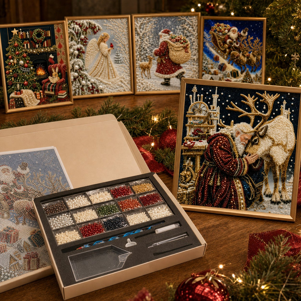 🔥Last day——Limted Time 70% OFF!🎁🎅Christmas Pearl & Gem Painting Collection✨Buy 2 Get Free Shipping