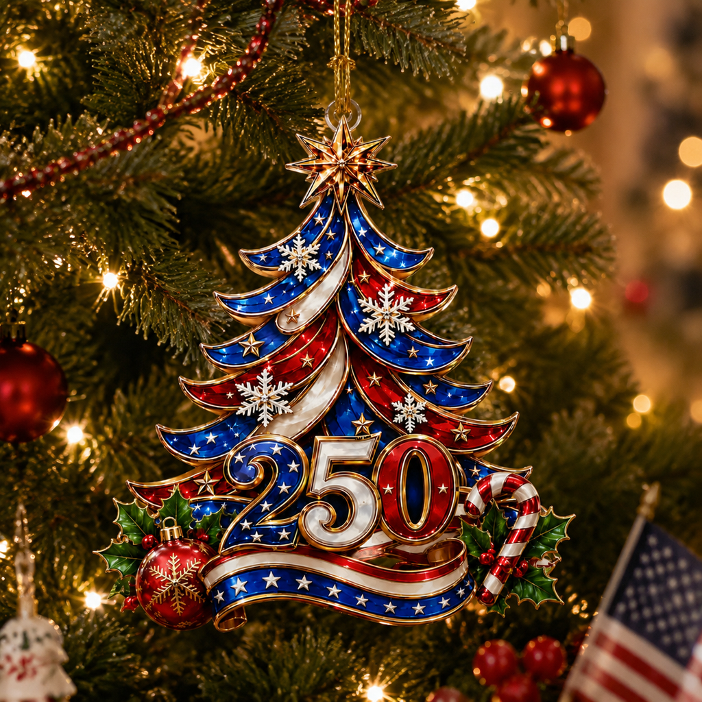 🔥Last day——Limted Time 70% OFF!——USA 250th Anniversary Christmas Ornament