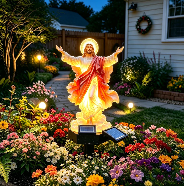 🔥Last Day 70% OFF🔥—— Jesus Christ Ascension Solar Garden Light