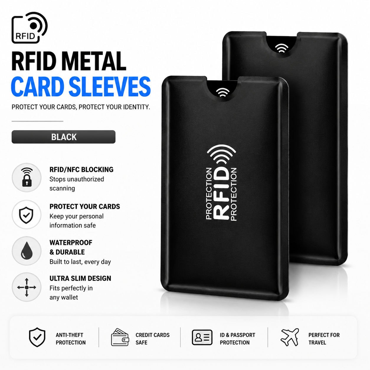 🔥Only Today—50% OFF Limited Time Offer, RFID Blocking Card Sleeves