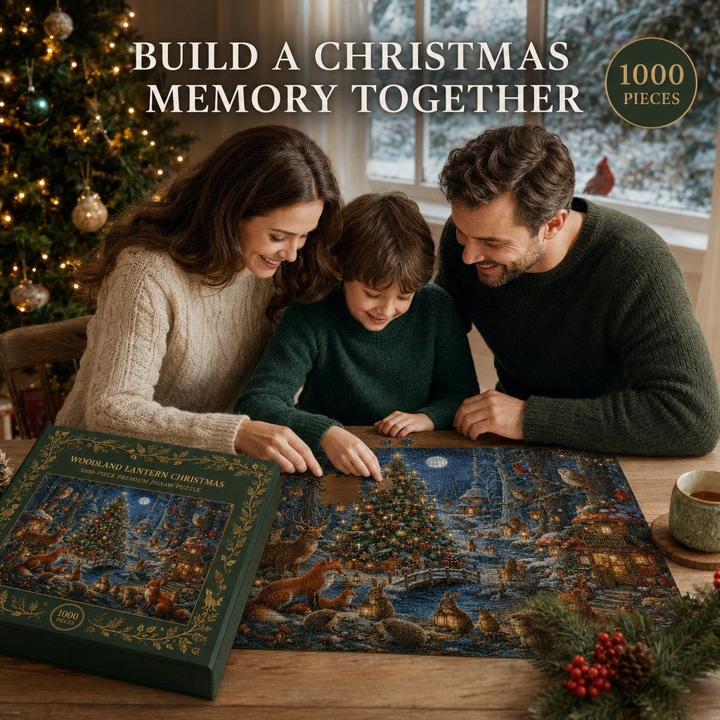 🎁LAST DAY — LIMITED TIME 49% OFF！1,000-Piece Christmas Puzzle — Build a Holiday Memory Together