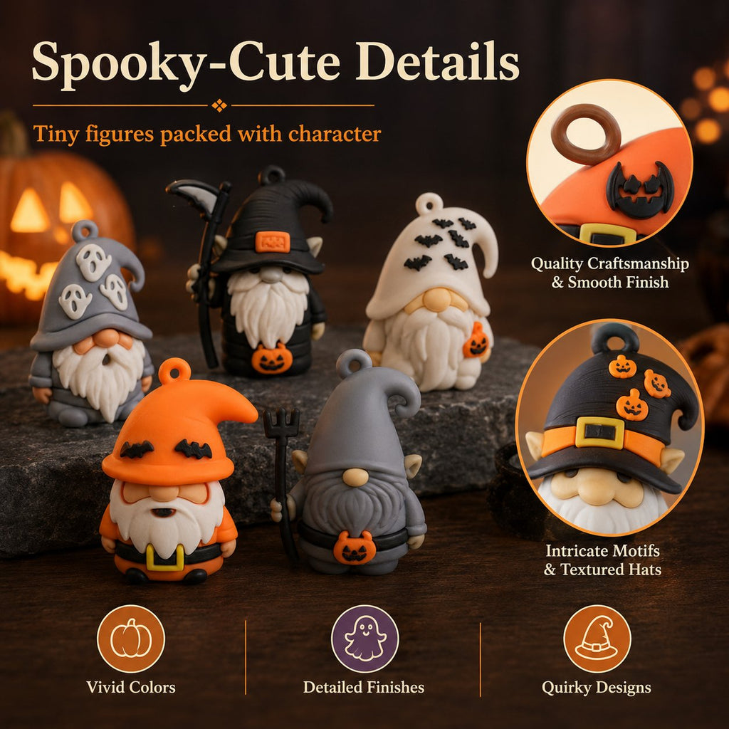 🔥Halloween Early Bird Special: Enjoy 50% OFF——24 Days of Halloween Gnome Surprise Figures Advent Calendar Box