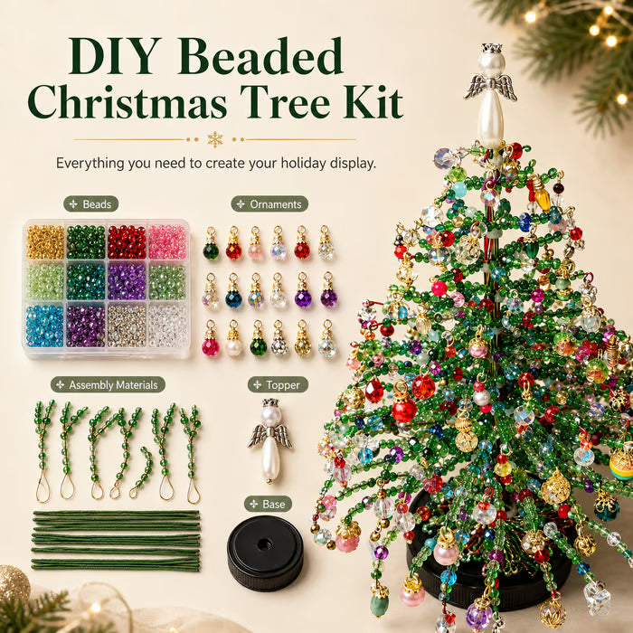🔥Last day——Limted Time 70% OFF!DIY Beaded Christmas TreeKit Create Your OwnSparkling Holiday Decoration