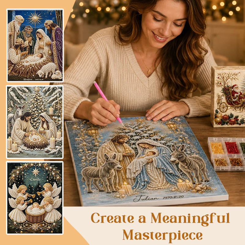 🎄 LAST DAY 70% OFF –🌟 Nativity Scene Diamond Painting Kit