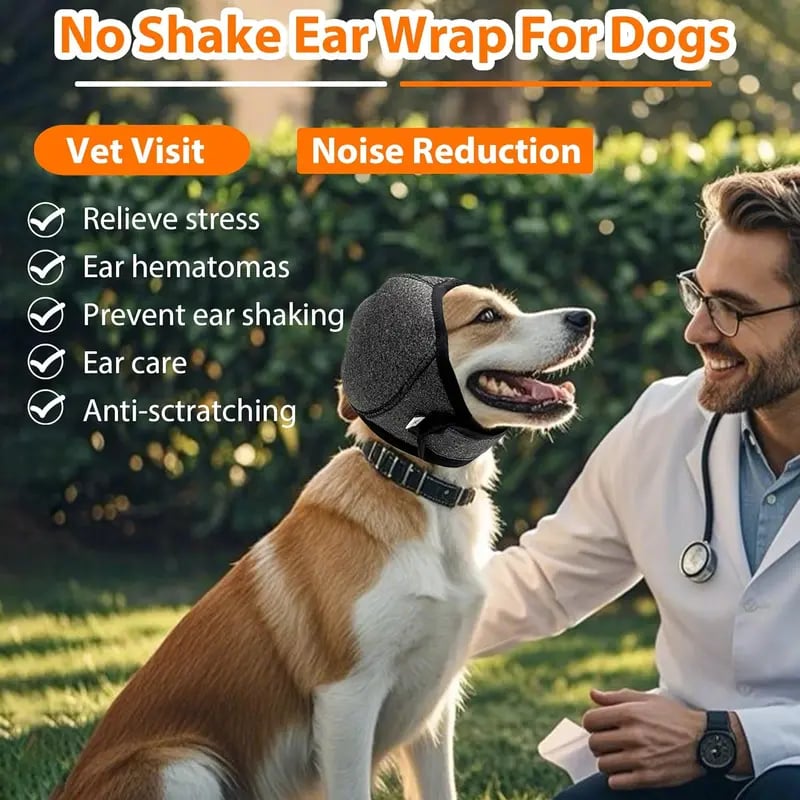 ✨🐶 🔥LAST DAY 60% OFF——Dog Calming Hoodie Ear Wraps for Dogs, Waterproof Dogs Swim Cap