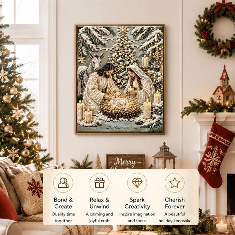 🎄 LAST DAY 70% OFF –🌟 Nativity Scene Diamond Painting Kit