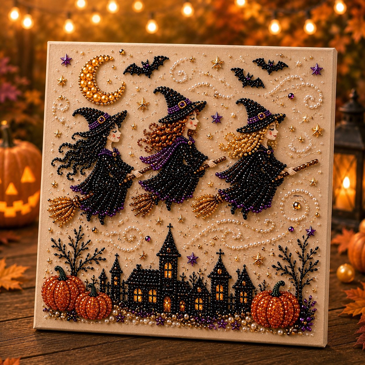 🔥Halloween Early Bird Special: Enjoy 70% OFF——👻✨ Halloween Pearl Art DIY Kit – Turn Tiny Pearls into Spooky-Cute Magic