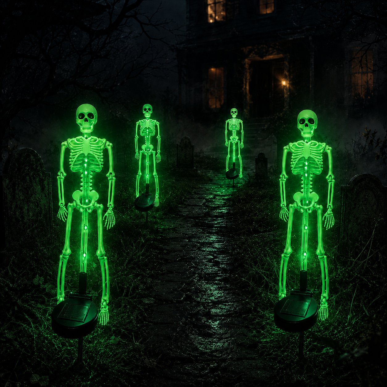 💥 Last Day 48% OFF——💀 Solar Skeleton Yard Stake