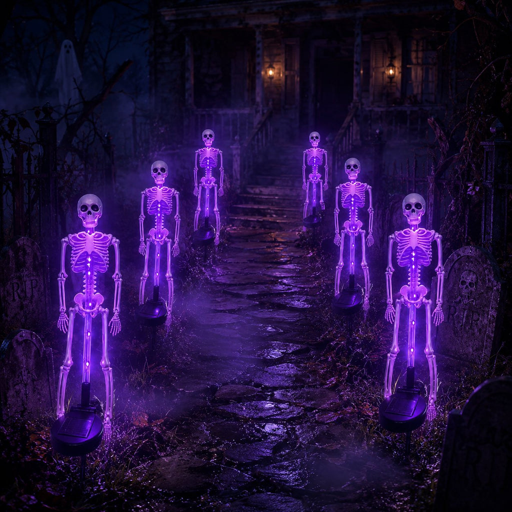 💥 Last Day 48% OFF——💀 Solar Skeleton Yard Stake