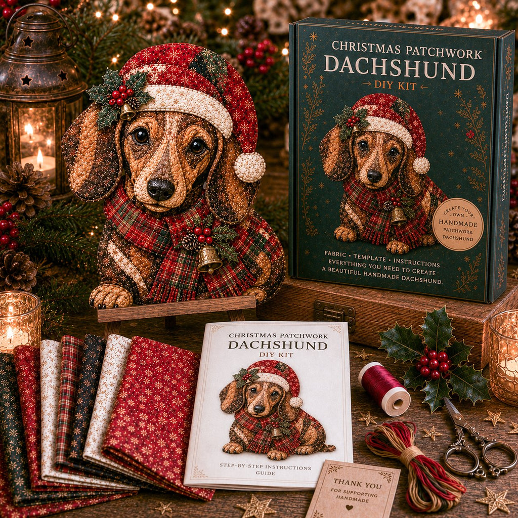 🎁LAST DAY — LIMITED TIME 70% OFF！🎅Kit decorazioni fai da te in tessuto patchwork natalizio