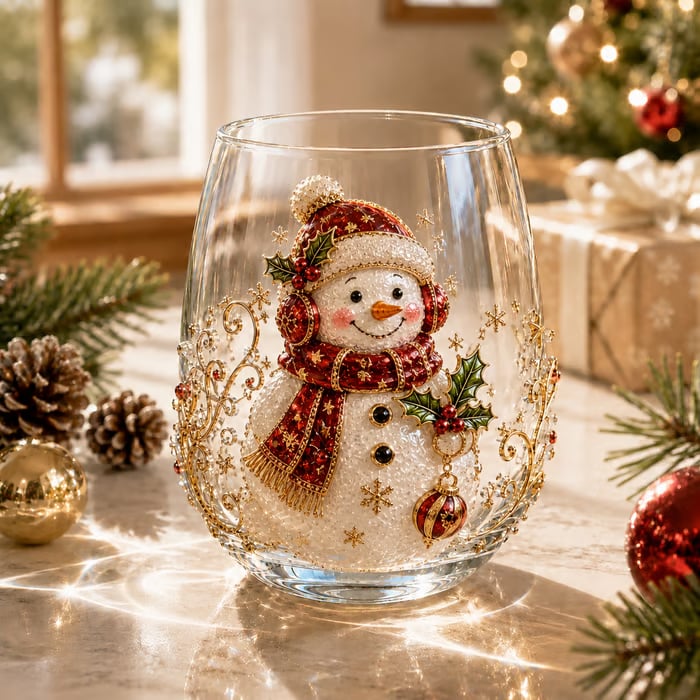 🎁 Early Christmas Special — Save 70% OFF Today!——🎄✨ 3D Christmas Glass Cup Set | Large Capacity Holiday Glassware for Drinks, Home Decor & Christmas Gifts 🎁