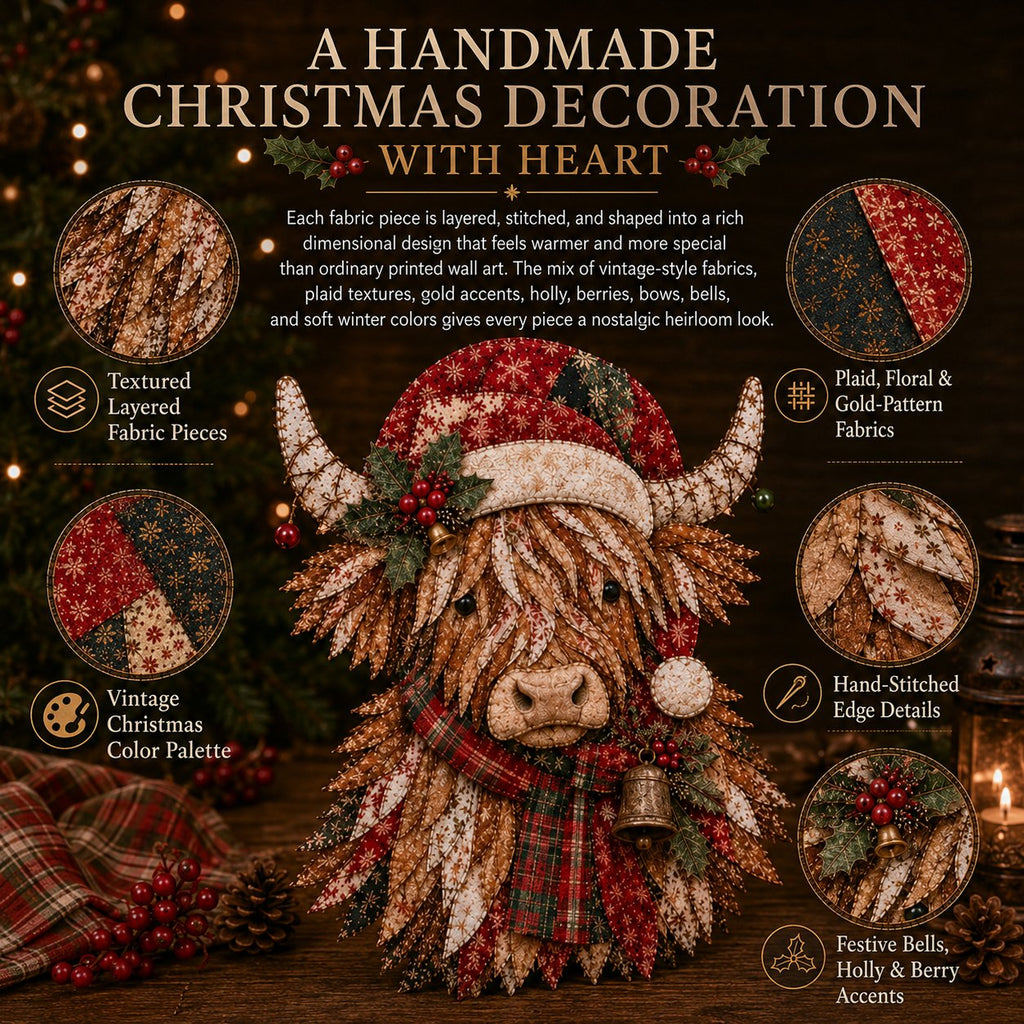 🎁LAST DAY — LIMITED TIME 70% OFF！🎅Kit decorazioni fai da te in tessuto patchwork natalizio