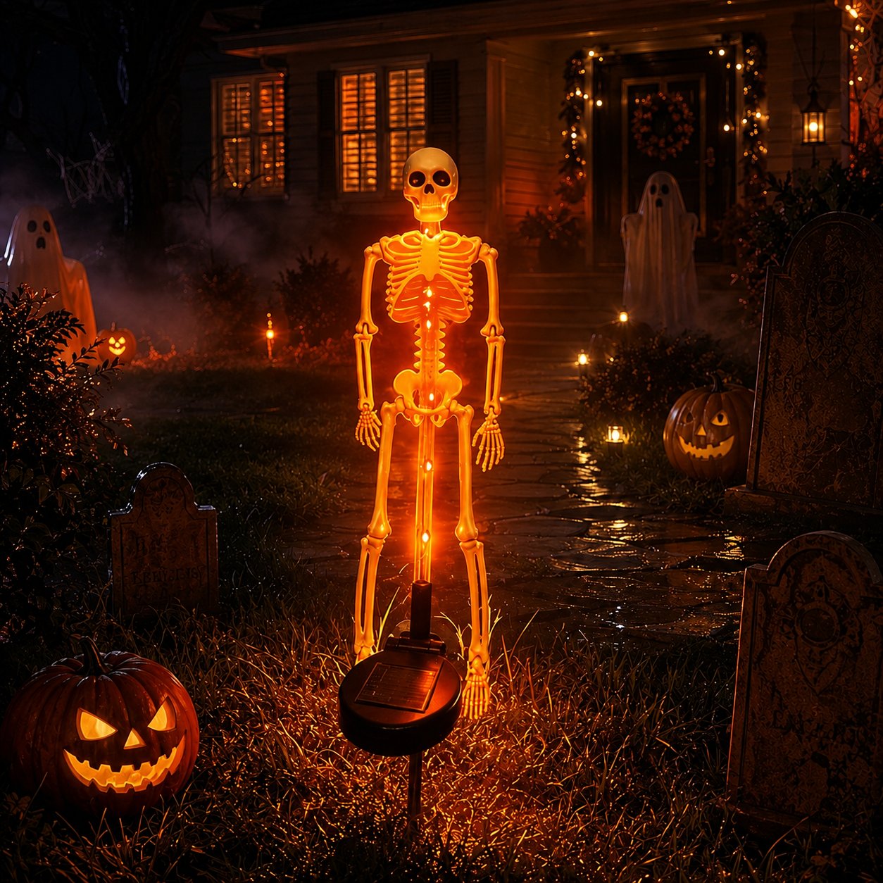 💥 Last Day 48% OFF——💀 Solar Skeleton Yard Stake