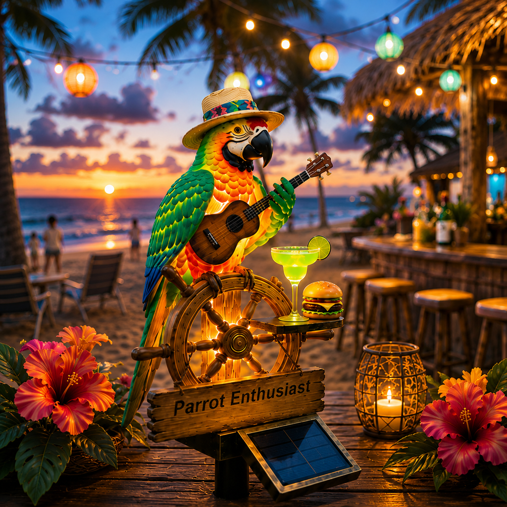 🔥Last Day 50% OFF🔥 - 🌴 Solar-Powered Parrot Garden Light Summer Fun