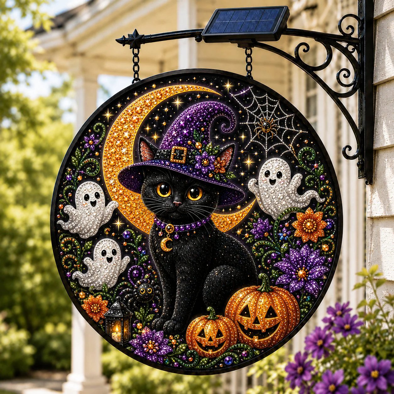 🔥Halloween Early Bird Special: Enjoy 70% OFF——🎃 Solar Halloween LED Hanging Sign Light 👻