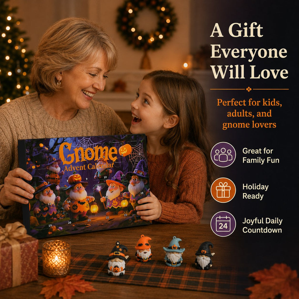🔥Halloween Early Bird Special: Enjoy 50% OFF——24 Days of Halloween Gnome Surprise Figures Advent Calendar Box