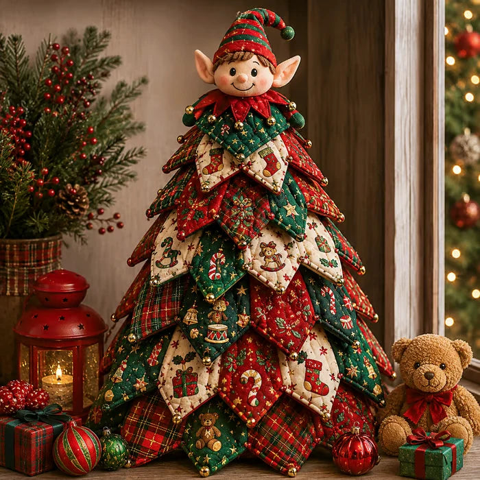 🔥LAST DAY 70% OFF - 🎄🧵DIY Quilted Christmas Tree Kit – Handmade Fabric Holiday Tabletop Tree Decor