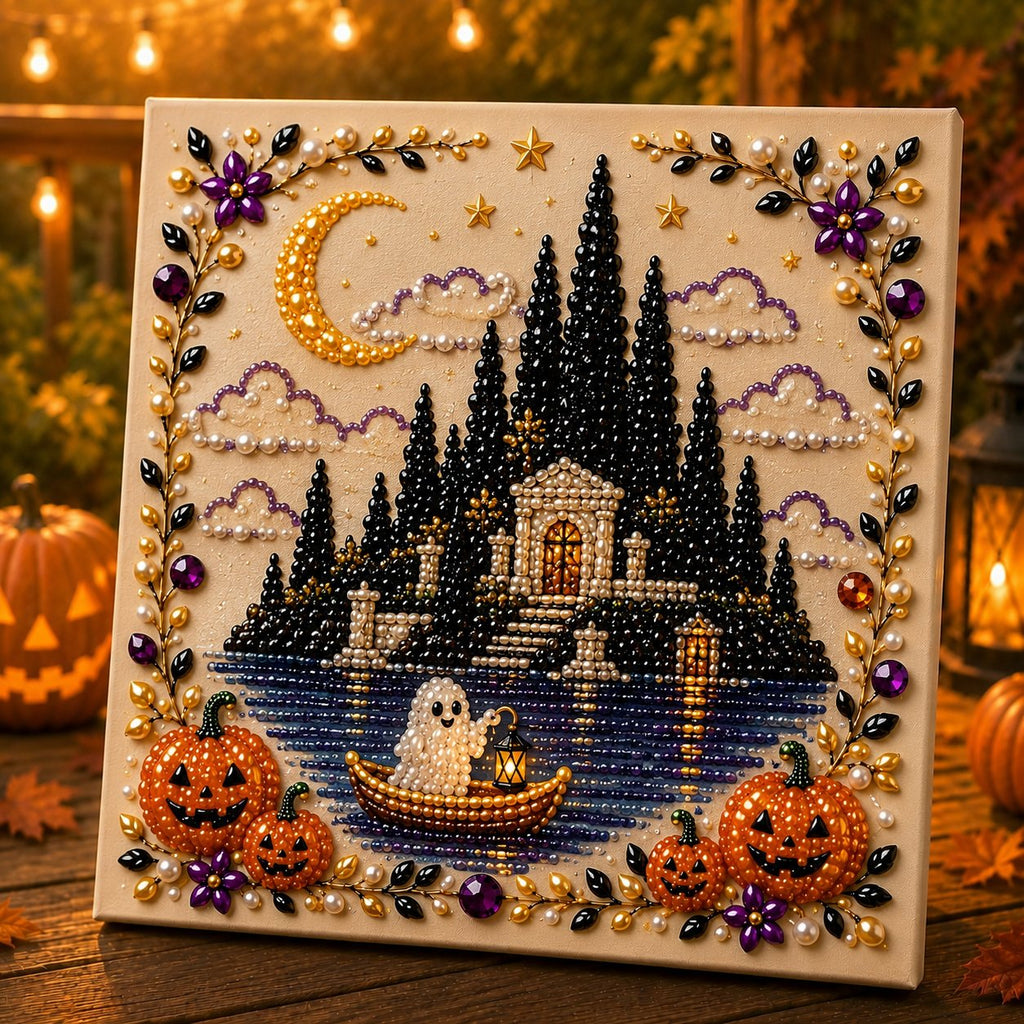 🔥Halloween Early Bird Special: Enjoy 70% OFF——👻✨ Halloween Pearl Art DIY Kit – Turn Tiny Pearls into Spooky-Cute Magic