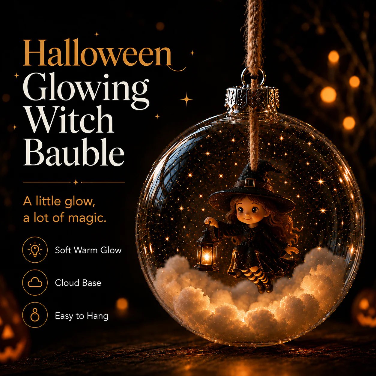 🎁Last Day — Limted Time 70% OFF！🎃 Limited Halloween Collection-Glowing Halloween Ornament
