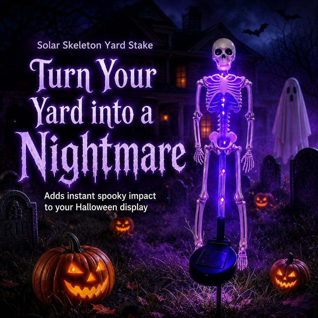 💥 Last Day 48% OFF——💀 Solar Skeleton Yard Stake
