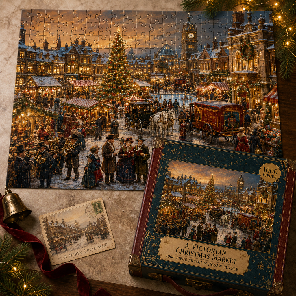 🎁LAST DAY — LIMITED TIME 49% OFF！1,000-Piece Christmas Puzzle — Build a Holiday Memory Together