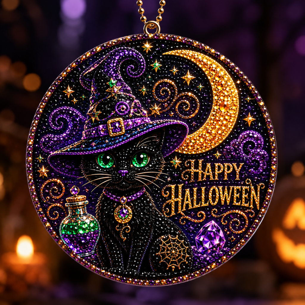 Halloween early bird special——save 70% off 🎃 DIY halloween diamond painting hanging ornament kit