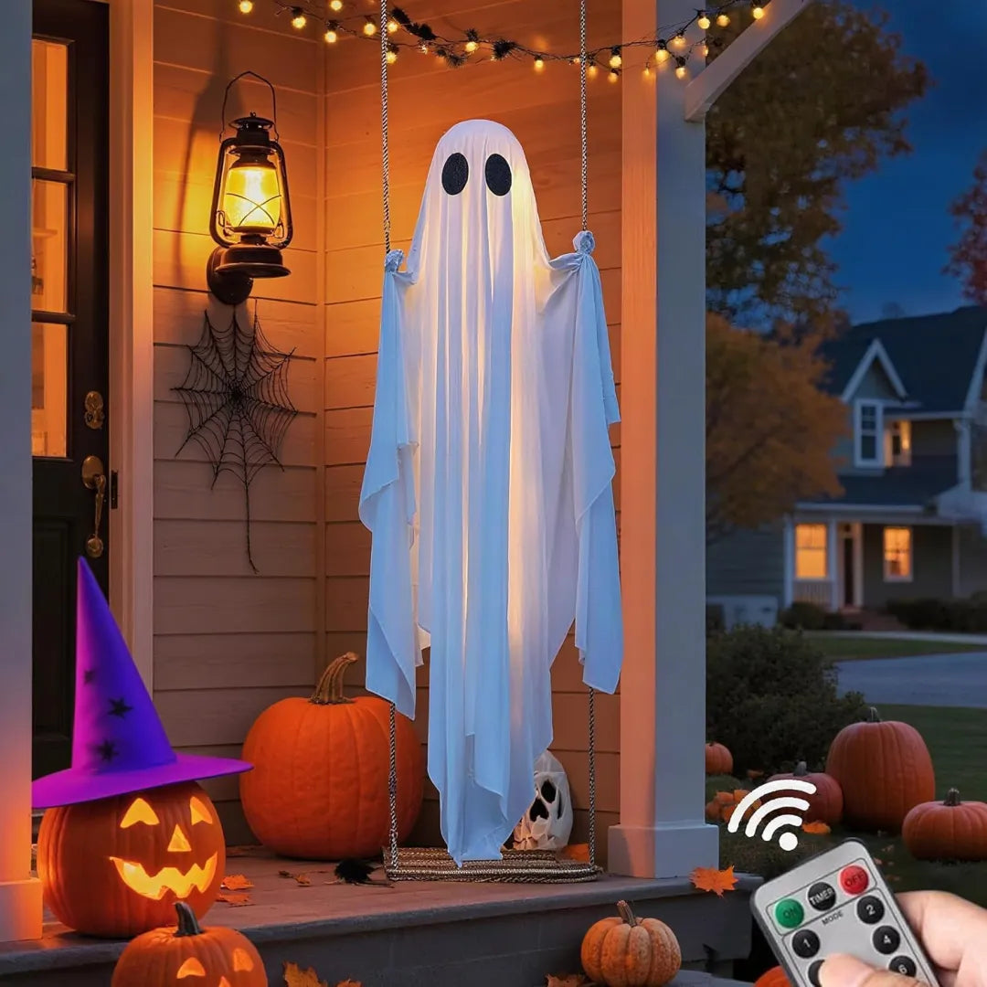 🔥Halloween Early Bird Special: Enjoy 70% OFF——Halloween Hanging Swing Ghost