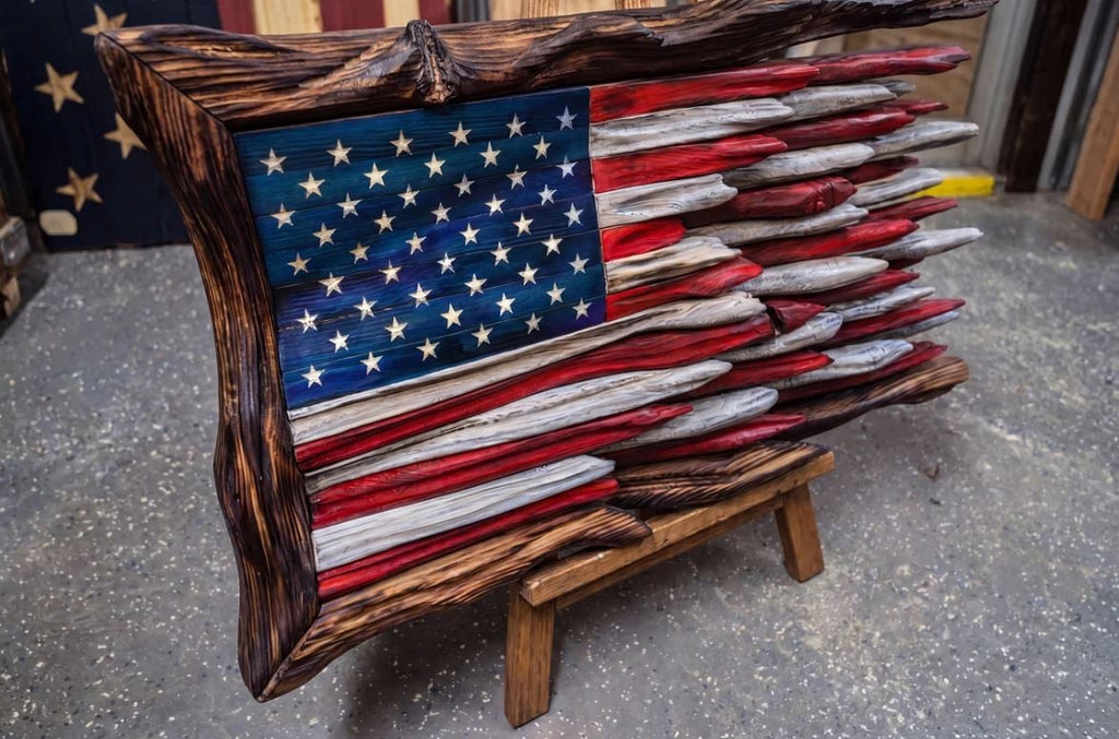 🚨 LAST DAY! 70% OFF TODAY —— 🇺🇸 Battle Worn Wooden Flag