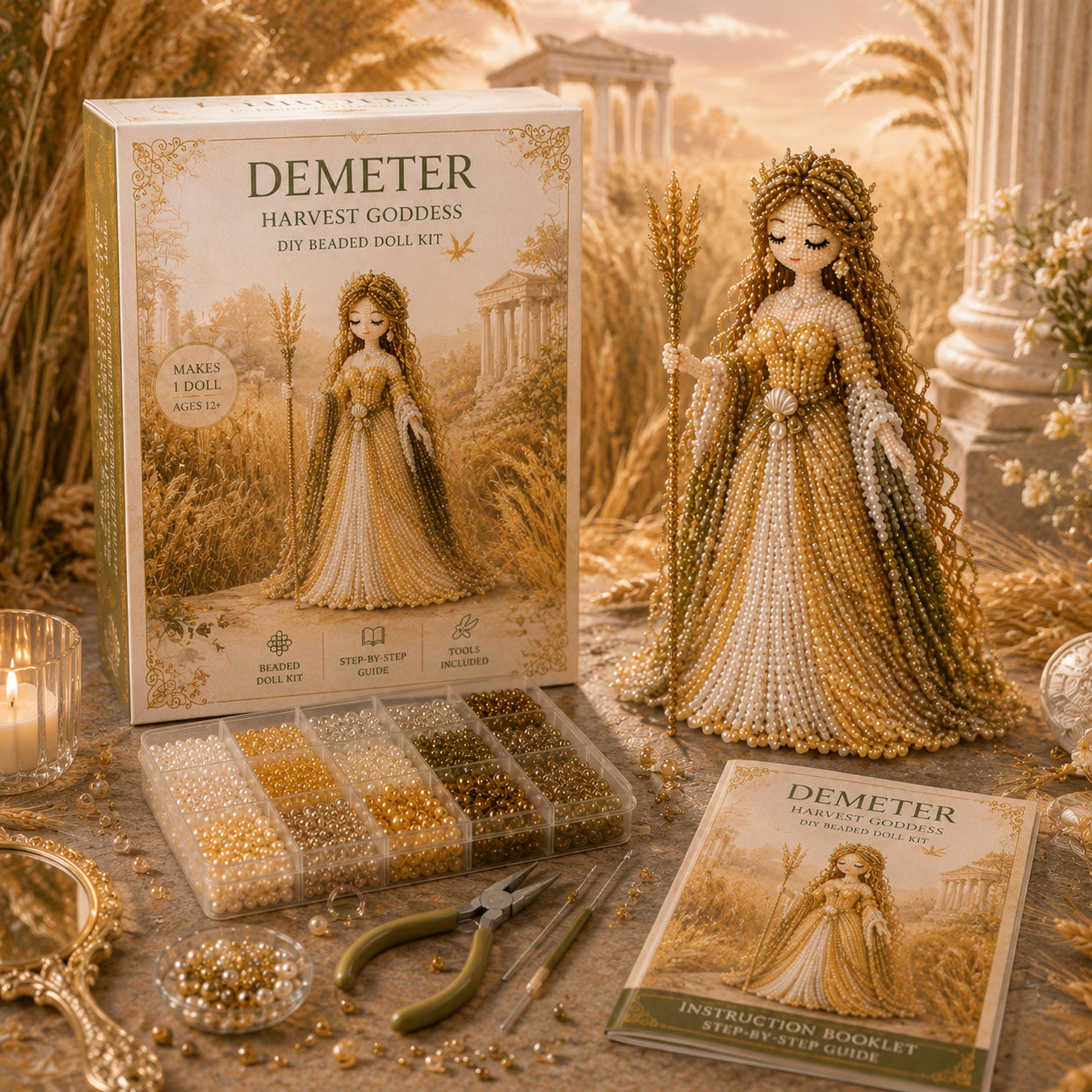 🔥LAST DAY 70% OFF——👑✨Divine Beaded Goddess  Kit
