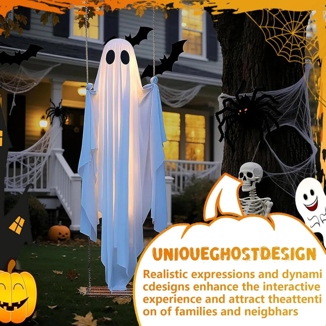 🔥Halloween Early Bird Special: Enjoy 70% OFF——Halloween Hanging Swing Ghost