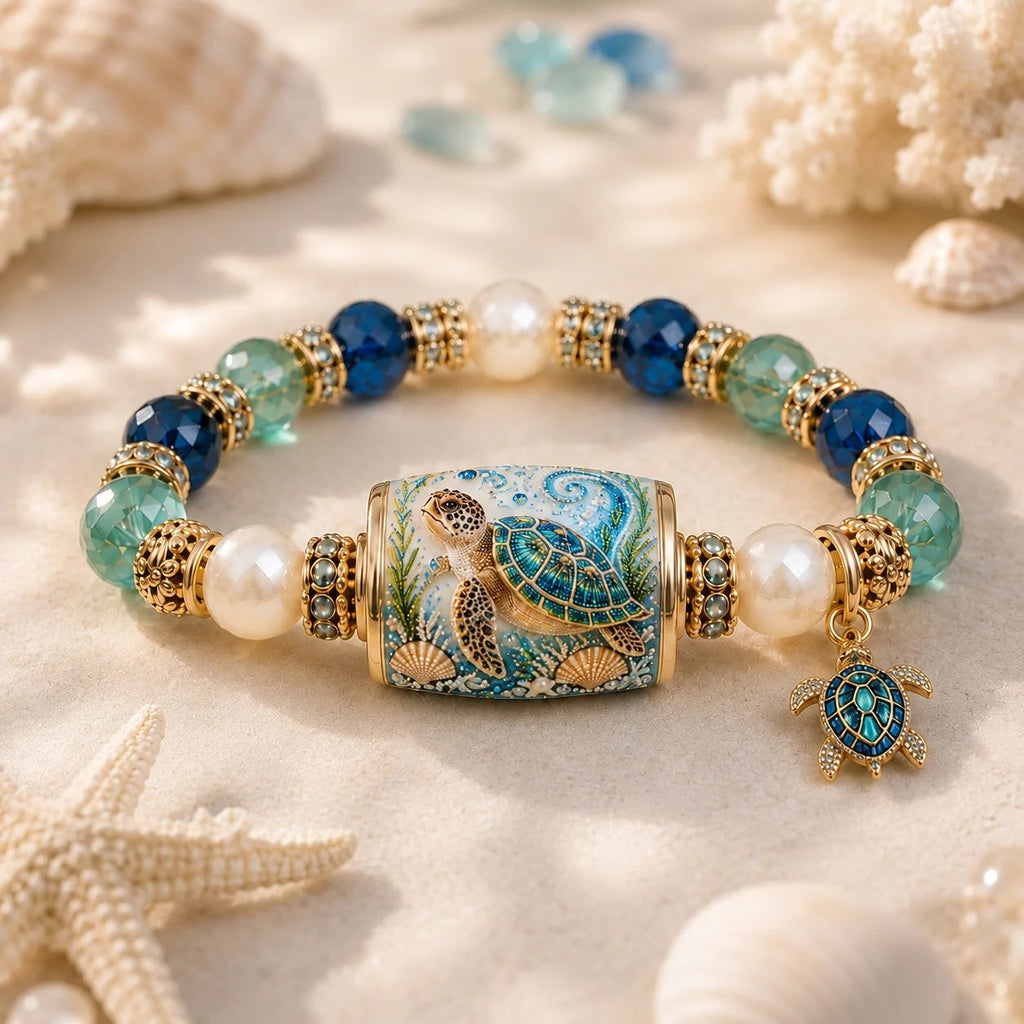 💥 Last Day 49% OFF – 🌊 Ocean Guardian Bracelet Collection | 7 Marine Creature Designs, Gemstone-Style Beads & Matching Sea Charms 🐚✨