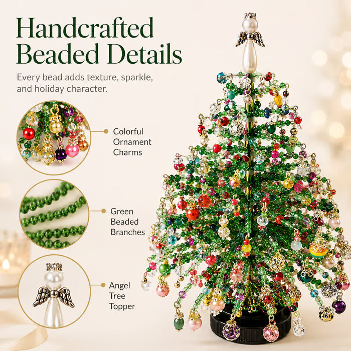 🔥Last day——Limted Time 70% OFF!DIY Beaded Christmas TreeKit Create Your OwnSparkling Holiday Decoration