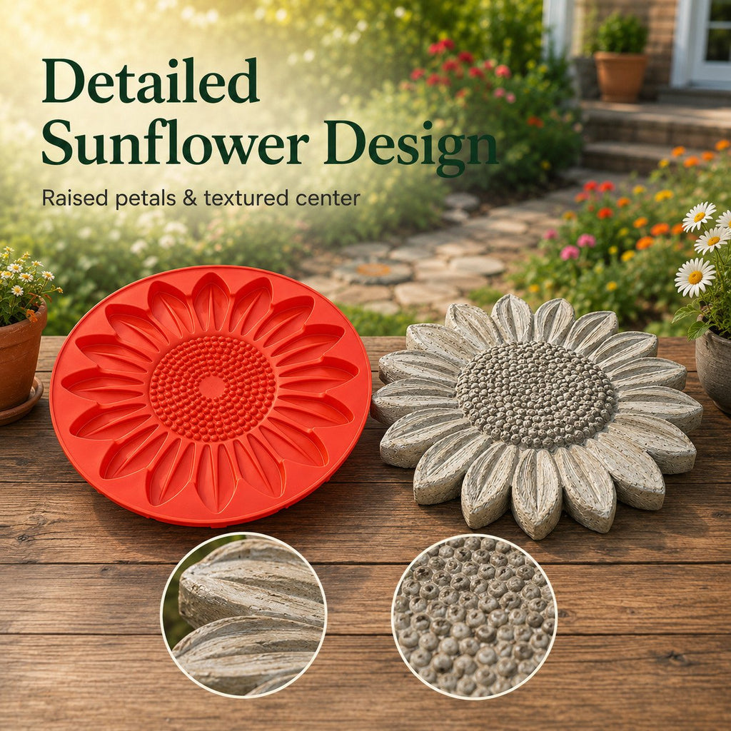 💥 LAST DAY70% OFF - 🌻 Reusable Sunflower Stepping Stone Mold (📦Buy 2 Free Shipping)