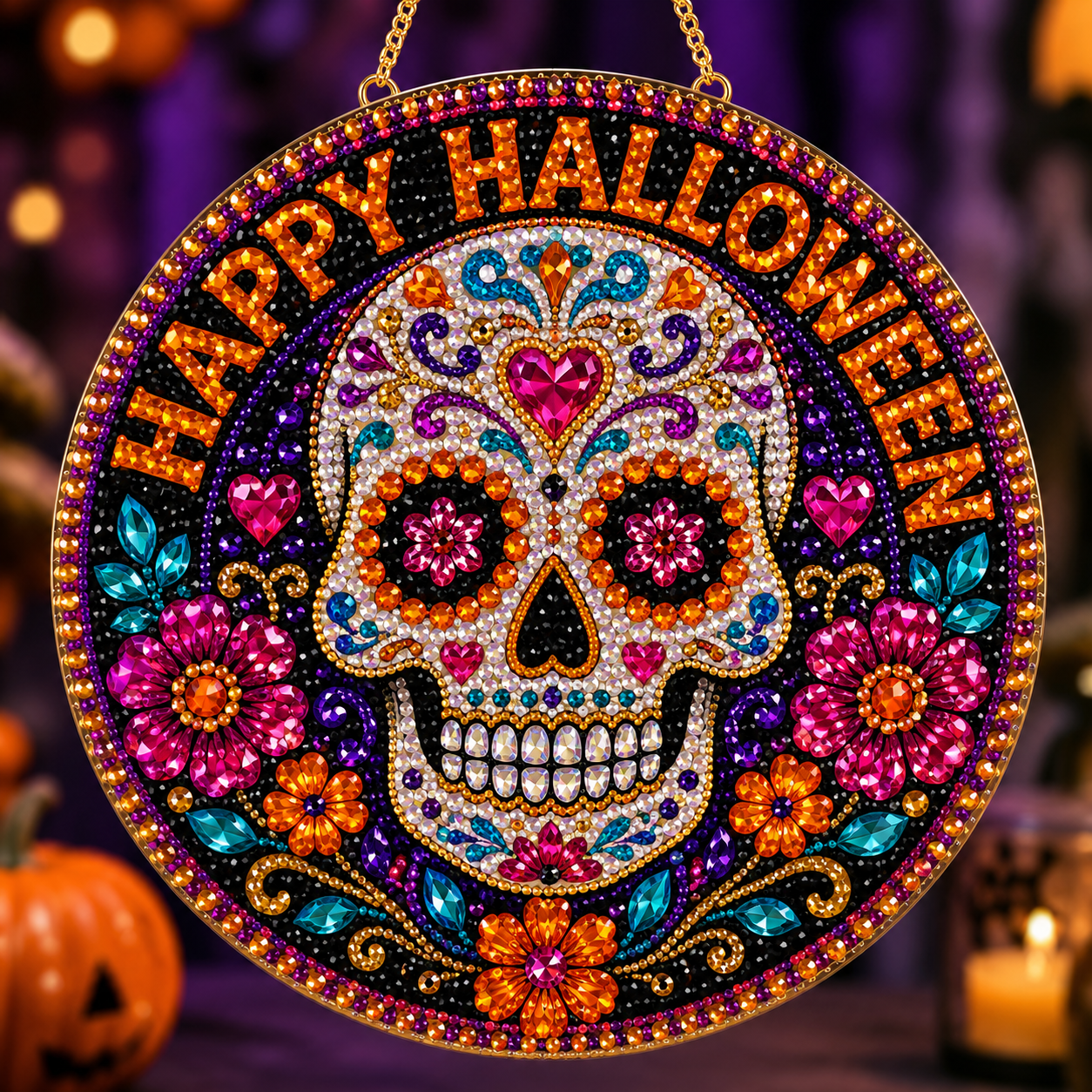 Halloween early bird special——save 70% off 🎃 DIY halloween diamond painting hanging ornament kit