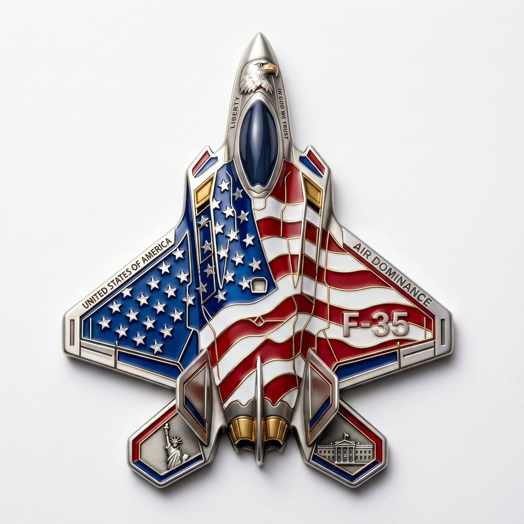 🔥250th Anniversary Patriotic Collectible —— Stealth Bomber Challenge Coin