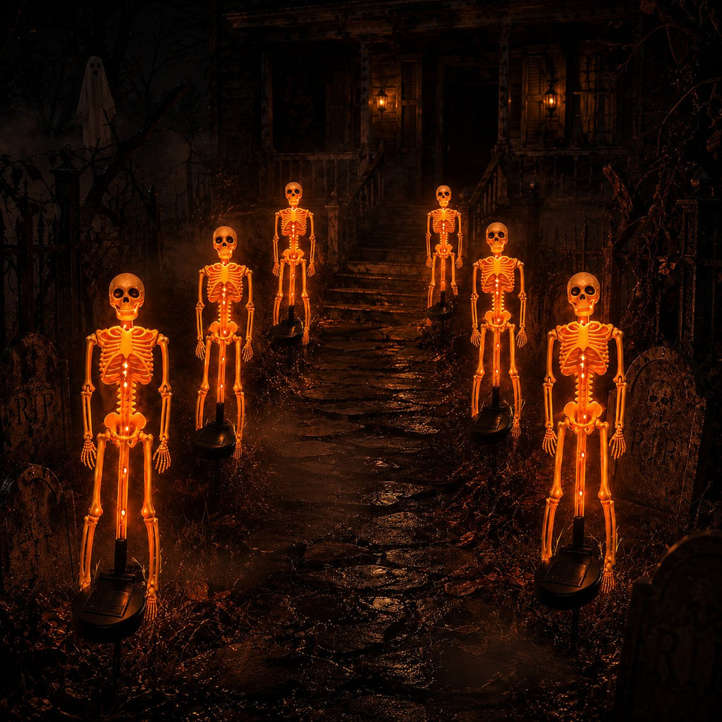 💥 Last Day 48% OFF——💀 Solar Skeleton Yard Stake