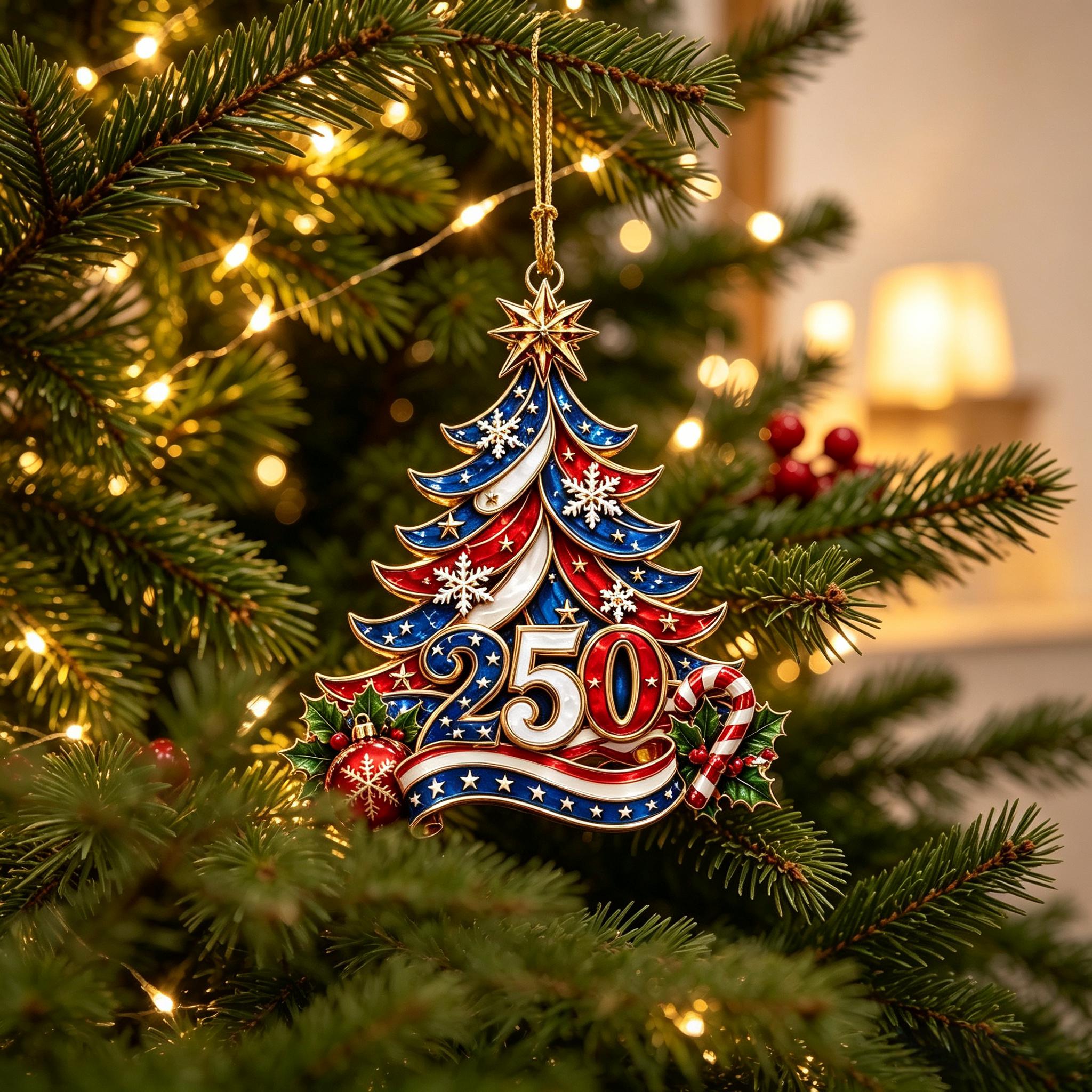 🔥Last day——Limted Time 70% OFF!——USA 250th Anniversary Christmas Ornament