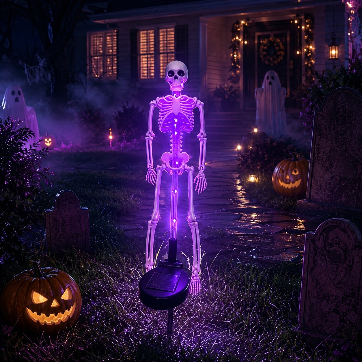 💥 Last Day 48% OFF——💀 Solar Skeleton Yard Stake