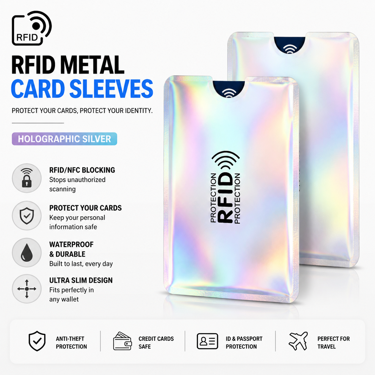 🔥Only Today—50% OFF Limited Time Offer, RFID Blocking Card Sleeves