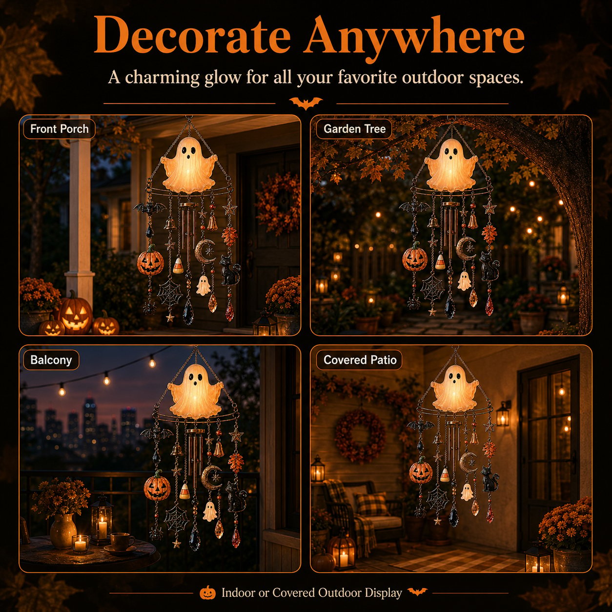 🔥Halloween Early Bird Special: Enjoy 70% OFF ——👻 Haunted Glow Ghost Wind Chime