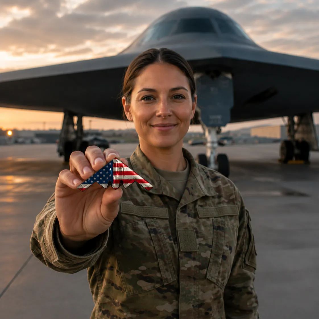 🔥250th Anniversary Patriotic Collectible —— Stealth Bomber Challenge Coin
